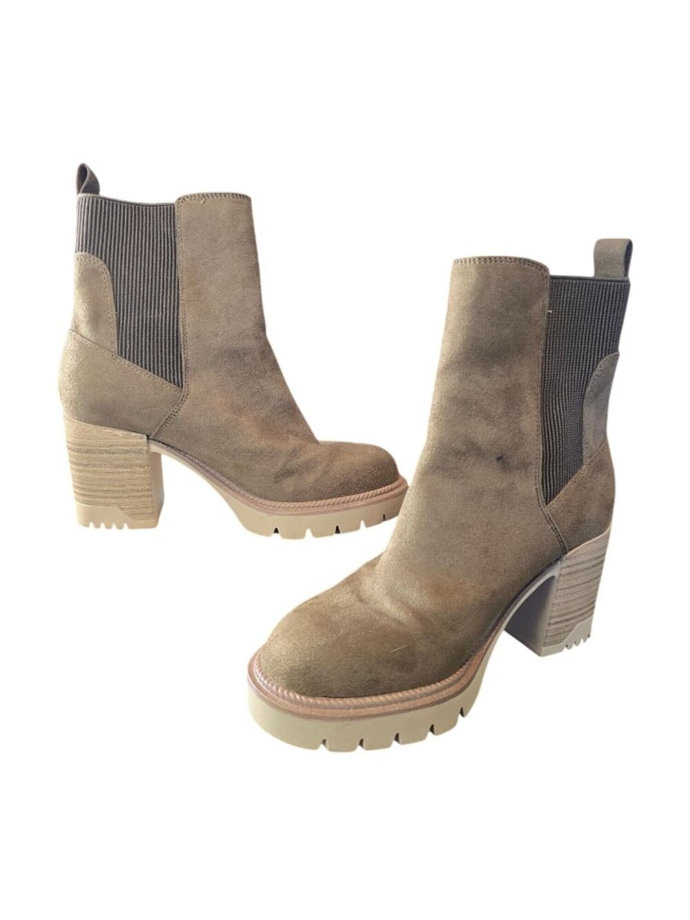 Altar'd State "Luciana" GS1373511AS Platform Chunky Sole Ribbed Knit Bootie, 6